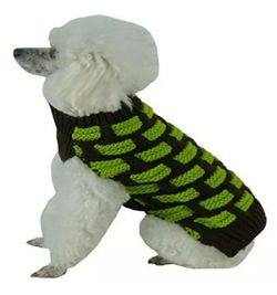 Pet life fashion weave patterned dog sweater small