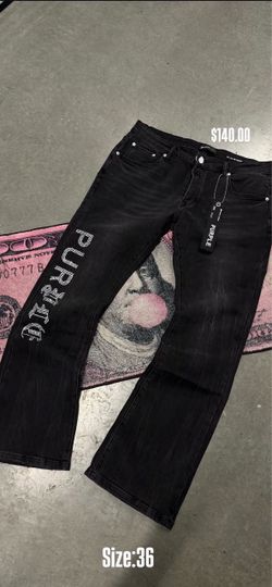 Purple Brand Black Denim Jeans Size 36