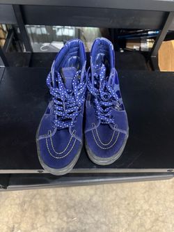 VANS Sk8-Hi Disney Mickey Mouse Blue Suede High Top Sneakers Women 9.0 /Man 7.5