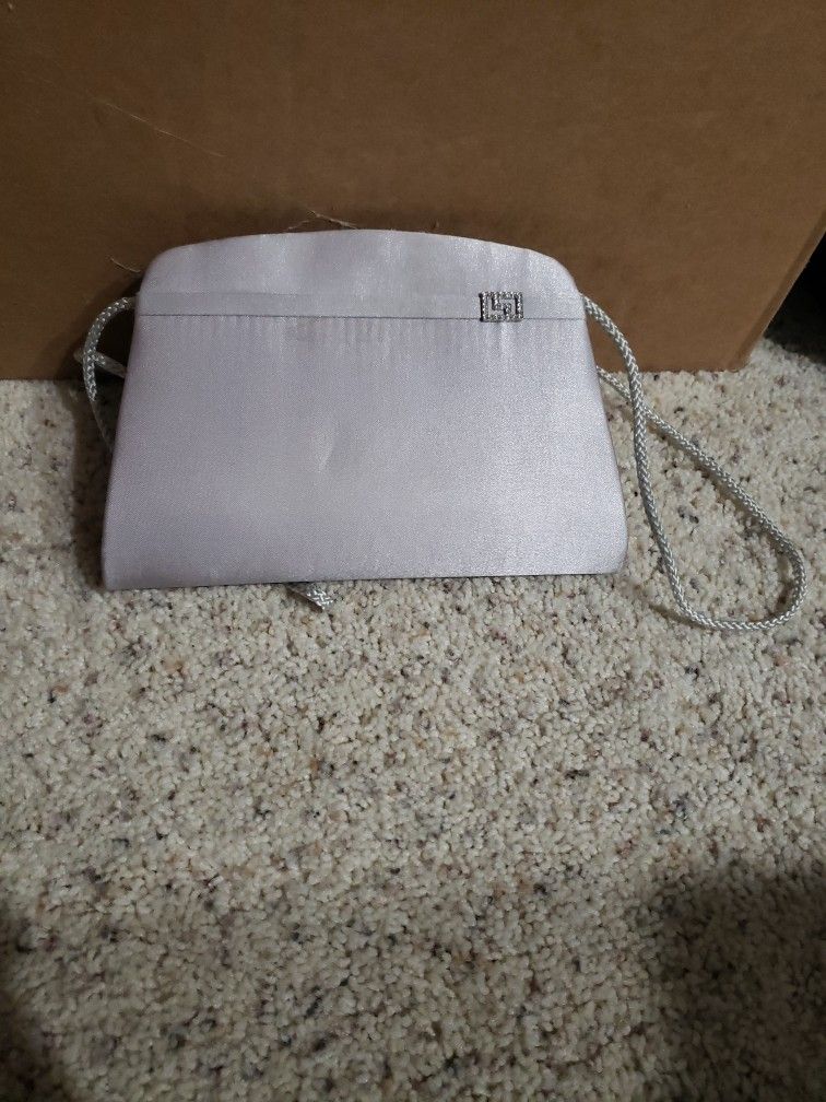 Silver Clutch Style Purse