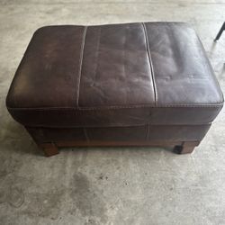 Leather Ottoman