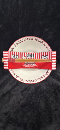 Hello kitty Bowl With Chopsticks