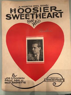 Vintage sheet music