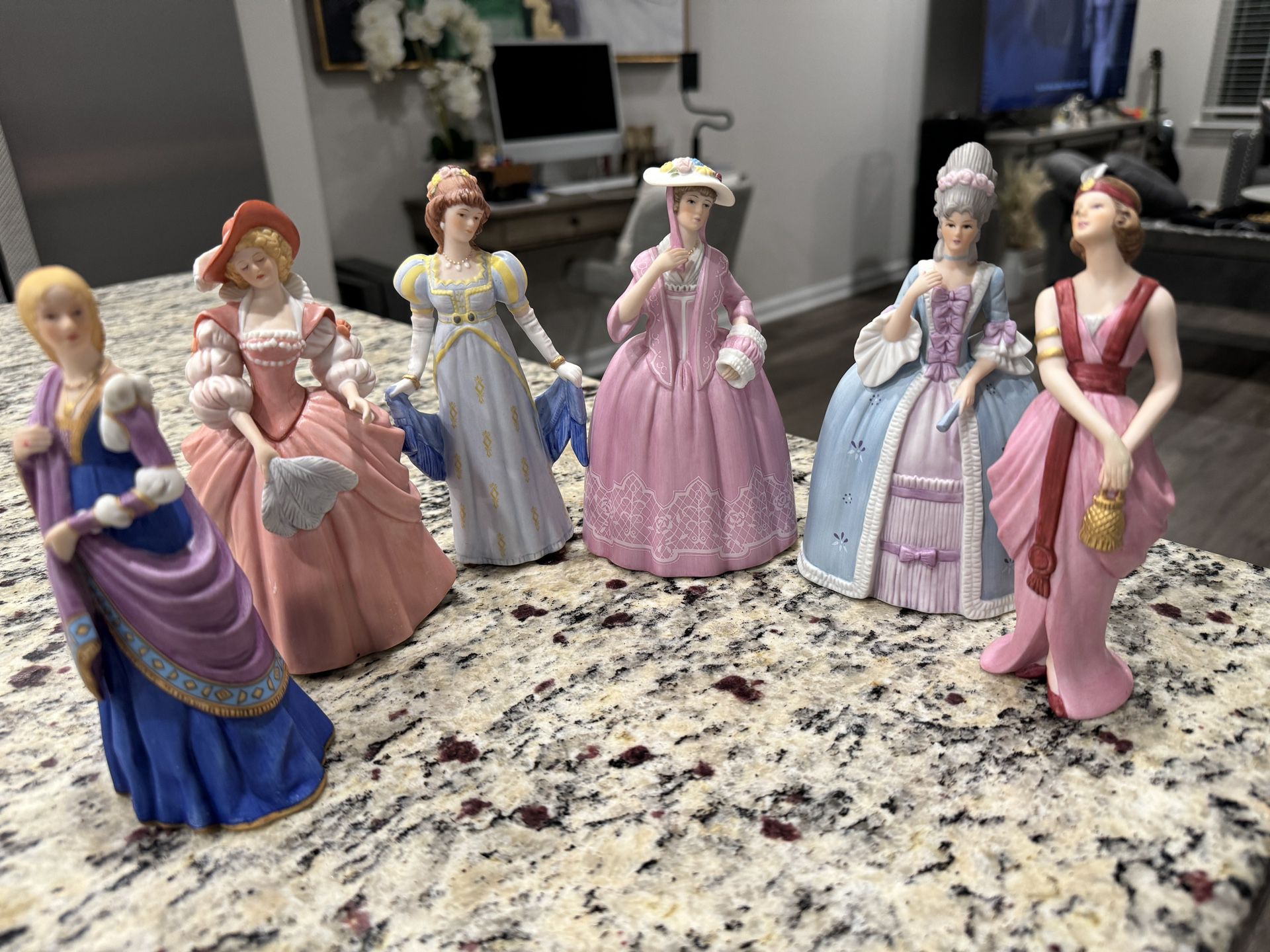 6 Lenox - Porcelain Figurines (6”tall)  Collectible Figurines