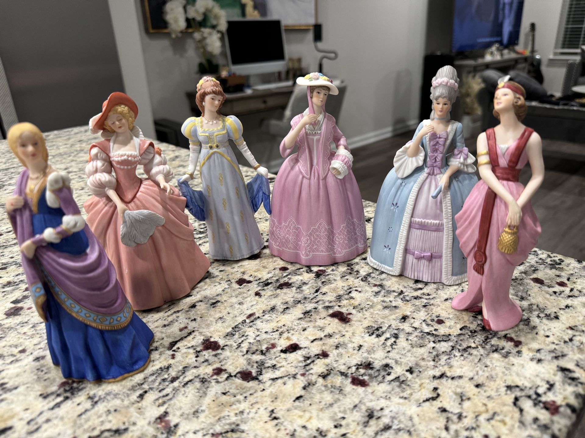 6 Lenox - Porcelain Figurines (6”tall) Collectible Figurines