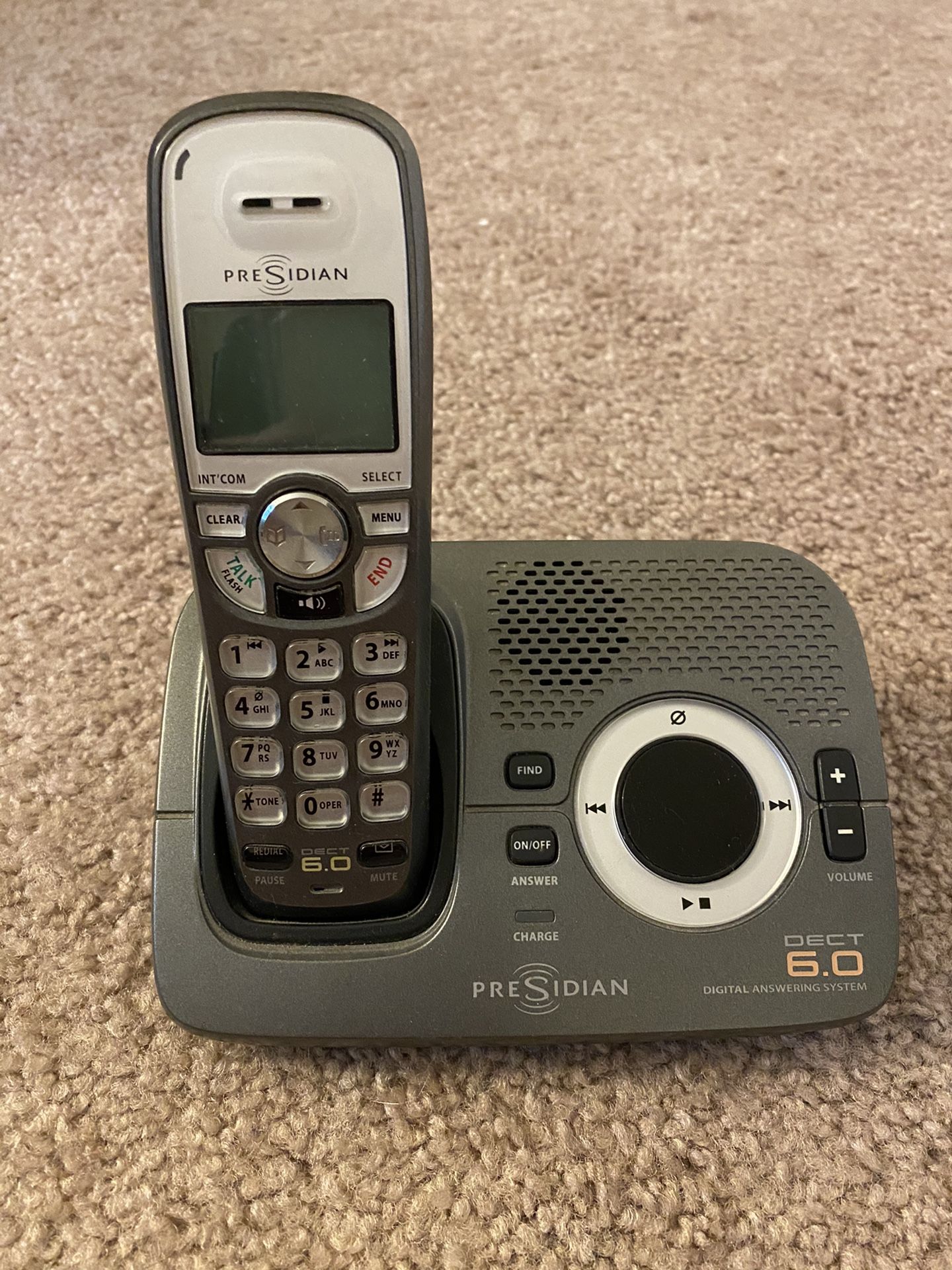 Cordless Phone Digital, Vintage Presidian Dect 6.0 Answering System