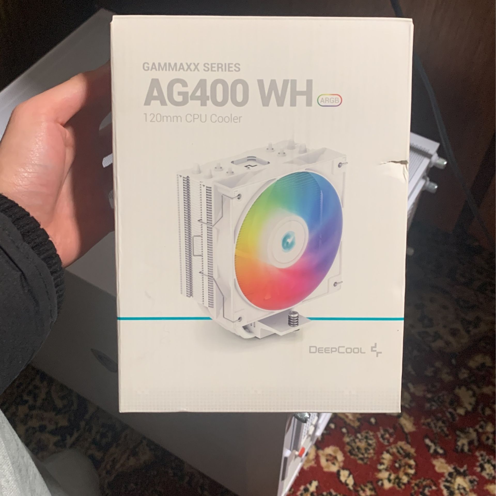 DeepCool AG400 White ARGB Single-Tower 120mm Cpu Cooler