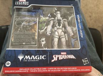 Agent Anti-Venom 6” Fig & MTG Card Legends Spider-Man X Magic the Gathering NEW
