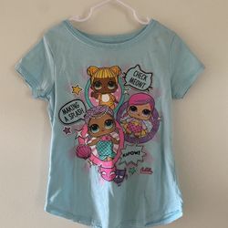 LOL Dolls Surprise T-shirt Top - Girls Size 6 - Multicolor - Gently Used - Good Condition - Soft Fabric 
