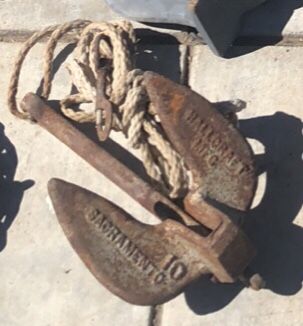 Older Boat Anchor With Rope $20