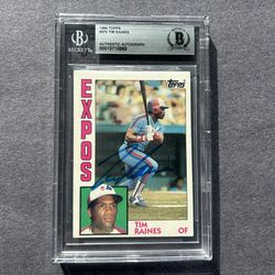 1984 Topps #370 Tim Raines w/ on card auto.Negotiable