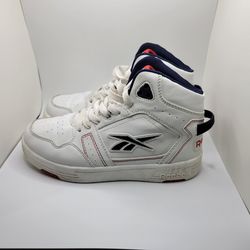 REEBOK Red White Blue Hi Top Sneakers Youth Size 3