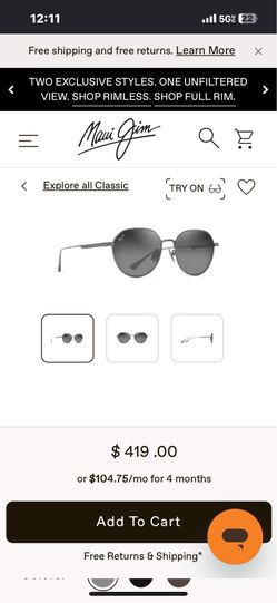 Maui Jim  sun glasses