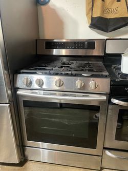 Used gas stove stainless steel Samnsung