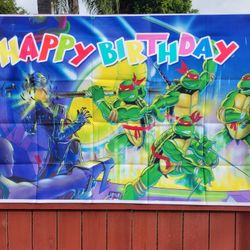 NINJA TURTLE PARTY DECORATIONS 