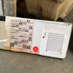
*NEW, CLEARANCE* Rolling Shoe Rack 60 Pair 10 Tier Organizer Storage Shoe Boots