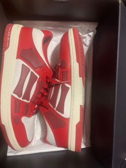 red Skeleton Amiri low Tops