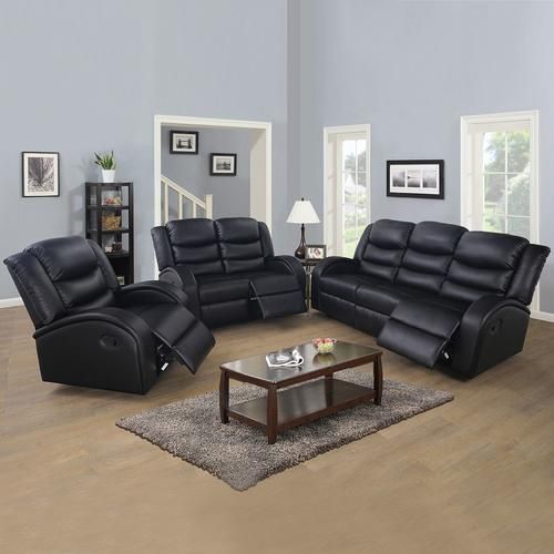 New  Reclining Couch 3-Pc Set — Sofa • Loveseat • Chair