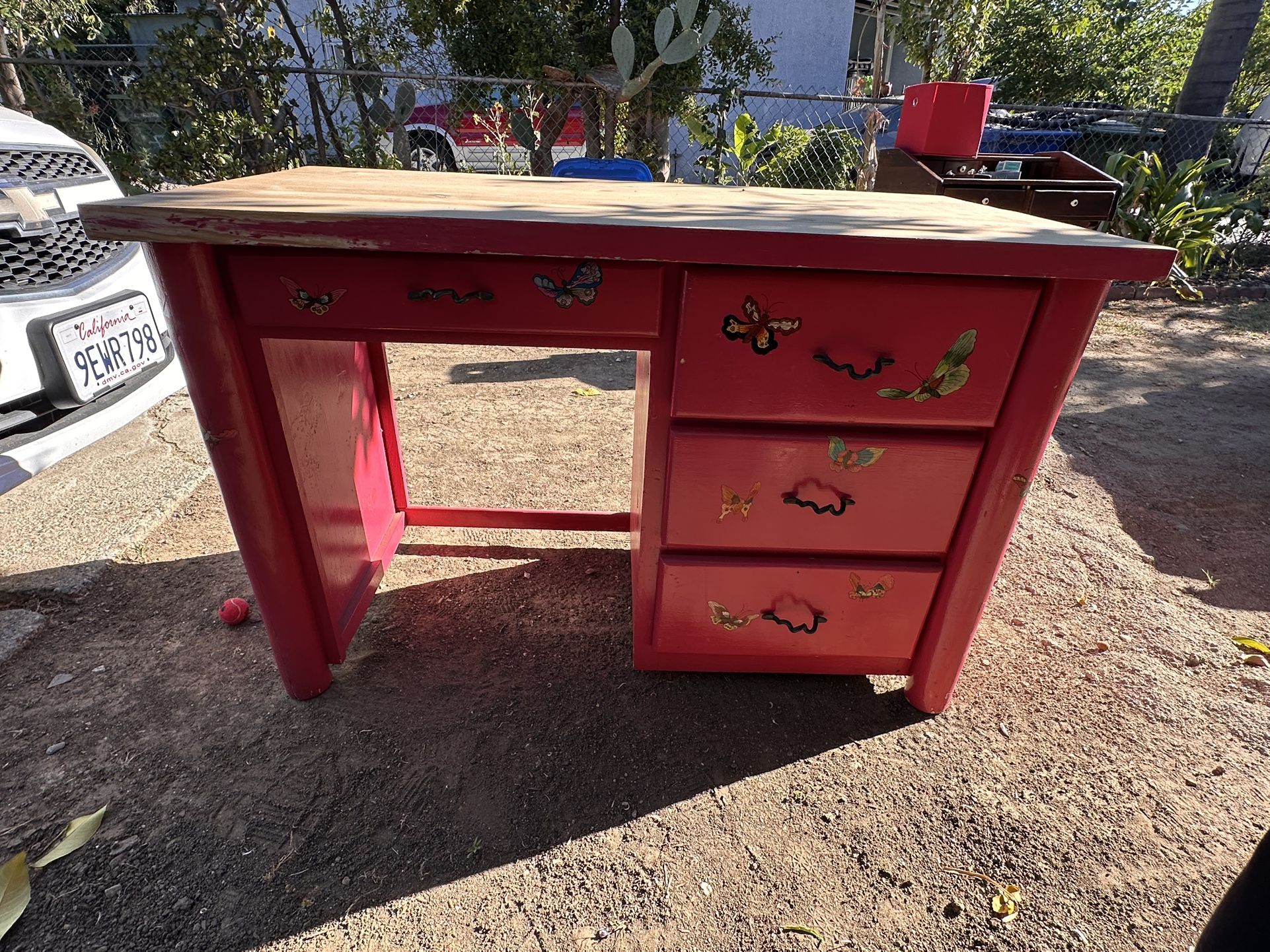 Pink Desk 