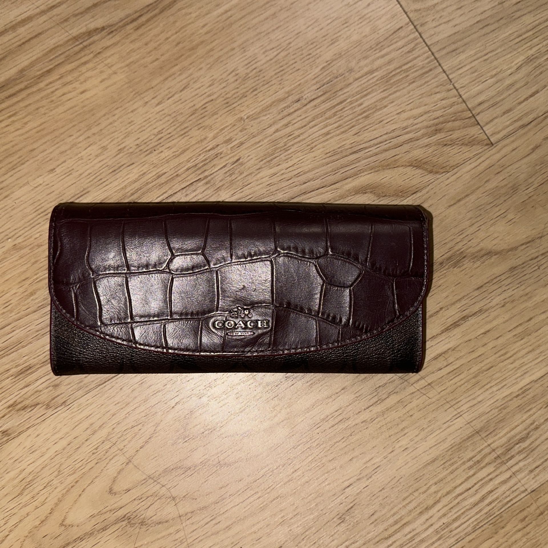 Coach Wine Color Clutch