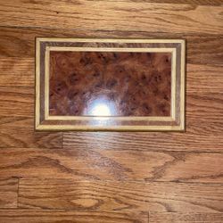London Leatherwood jewelry box 