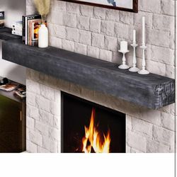 New in box Fireplace Mantel - 72 Inch Handcrafted Fireplace Mantel Shelf - Farmhouse Fireplace Mantle Shelves - Wall-Mounted Mantles for Over Fireplac