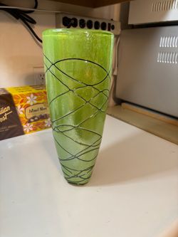 Art Glass Vase Set of Two