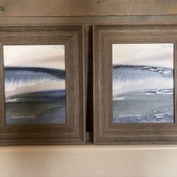 Set Of 2 17x20 Paintings -Art And Wall Decor