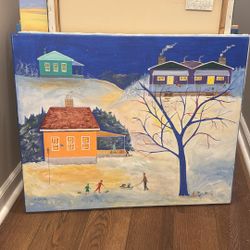 Little People Oil Painting By Elaine Pegram
