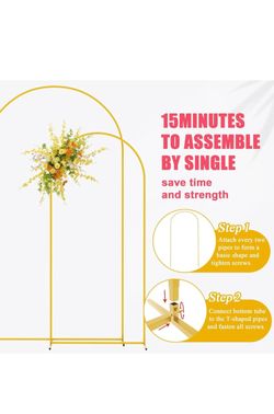 2Metal Arch Backdrop Stand Set of 2