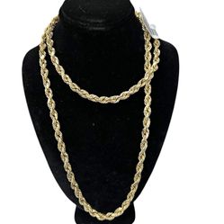 10k Gold Necklace Rope