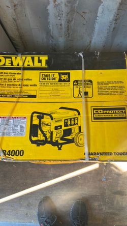 Dewalt generator.   4000 watts. Model DXGNR4000