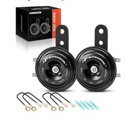 2-piece disc speaker, high and low universal electric speakers, 12V 110 dB, compatible with most passenger cars, commercial/off-road vehicles