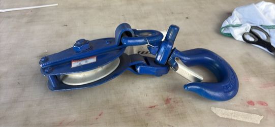 Campbell 7-Ton Heavy Duty Snatch Block – 6” Pulley – 5/8” Wire Rope – Made in USA