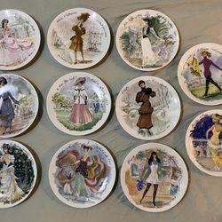 Set Of 11 Plates D’Arceau Women of the Century Les Femmes Du Siecle Limoges (Rare Collectors Items!) $250.14 Retail