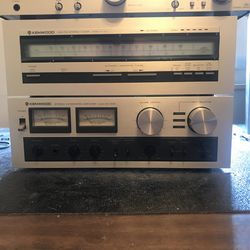 Vintage Kenwood tuner and amp