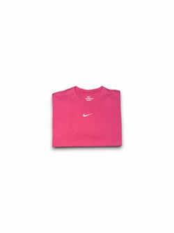 The Nike tee loose fit embroidered center swoosh t-shirt violet unisex XL