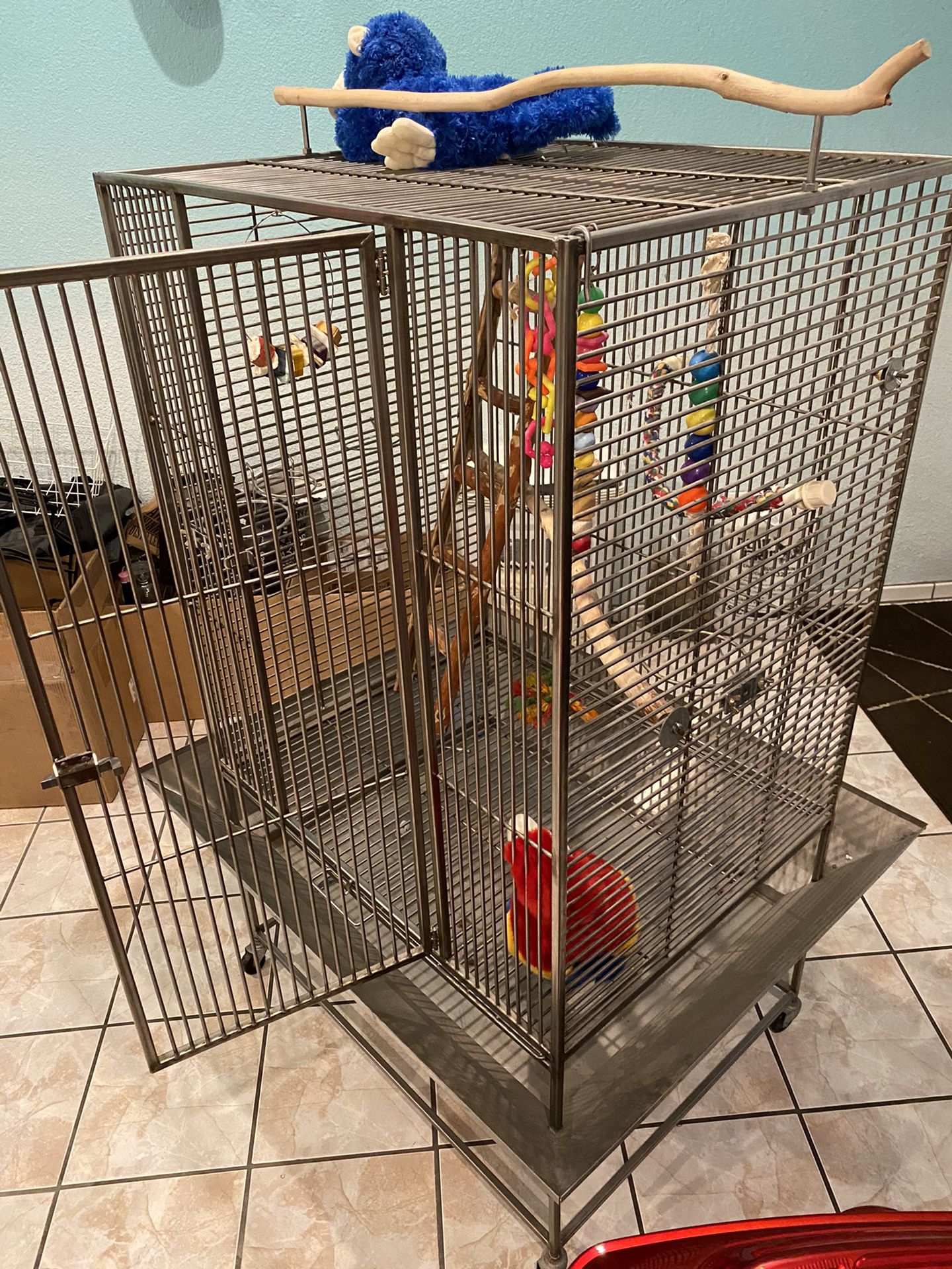 Stainless Steel, 5’ tall, Bird Cage