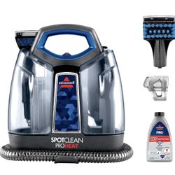 Bissell SpotClean ProHeat Portable Spot and Stain Carpet Cleaner, 2694, Blue