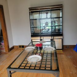 China Cabinet and Dining Table