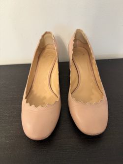 Chloe Lauren Block Heel Pumps Sz 39.5