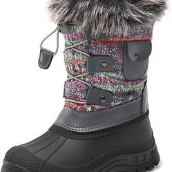 NEW SZ 13 Boy Girl Toddler Kid Insulated Waterproof Winter Snow Boots DREAM PAIRS