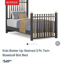 Twin Bed Baseball Bat Frame