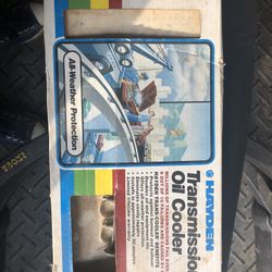 Transmission Cooler ,1971  Monte Carlo Hub Rings ,55in  Weight Bench , Pull Up Dip Rack And Cables Top And Bottom 