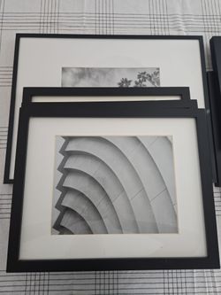 Black Framed Black & White Art Prints – Set