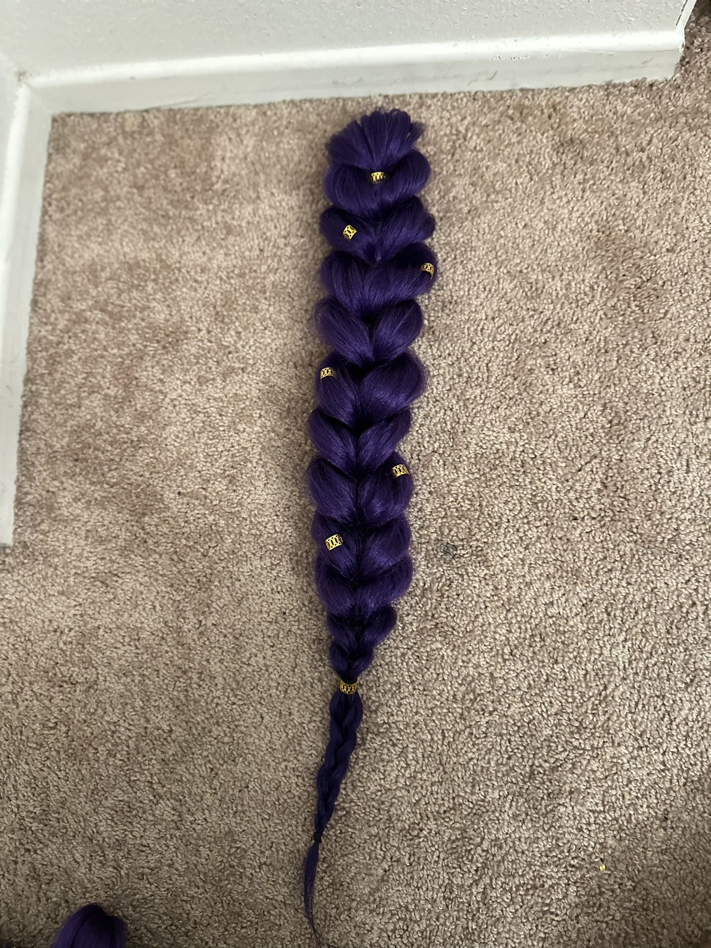 Demon Hunters  Rumi clip in  braid Purple hair