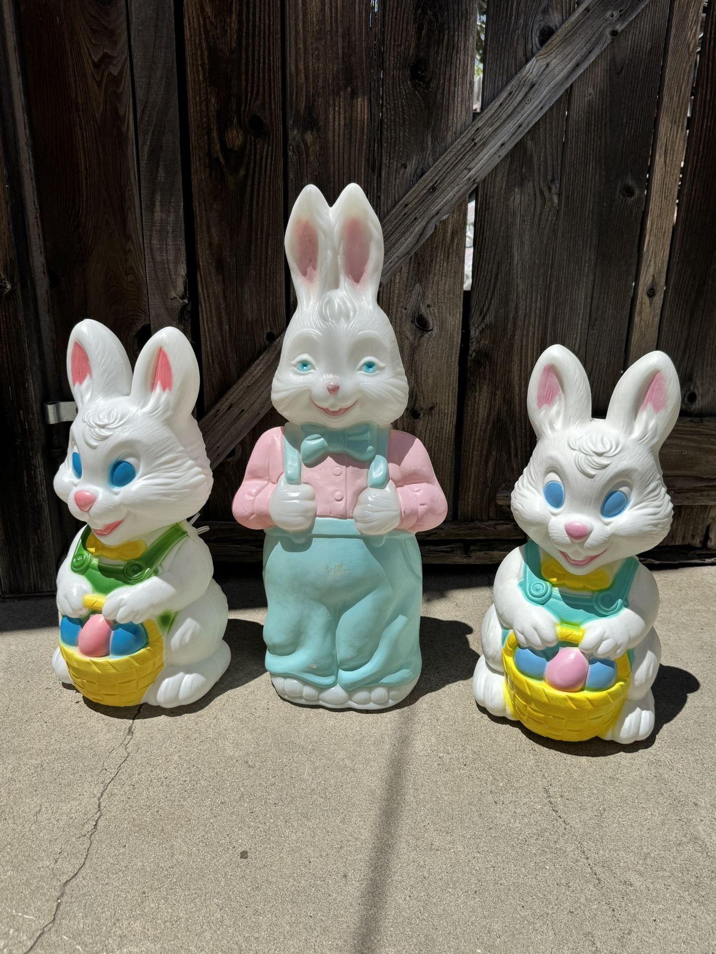 Vintage Blow Molds Easter Bunny