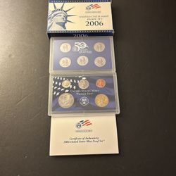 Coins – 2006S Brilliant Uncirculated Proof Set in Original Mint Packaging -Total 10 coins $9