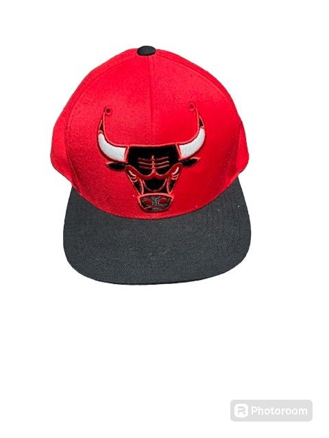 NBA Chicago Bulls Mitchell and Ness Snapback Hat Red