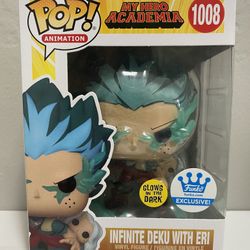 Funko Pop Infinite Deku With Eri Glow In The Dark 1008 Izuku Midoria GITD MHA My Hero Academia Funko Pop Exclusive Infinite Deku With Eri Glow GITD